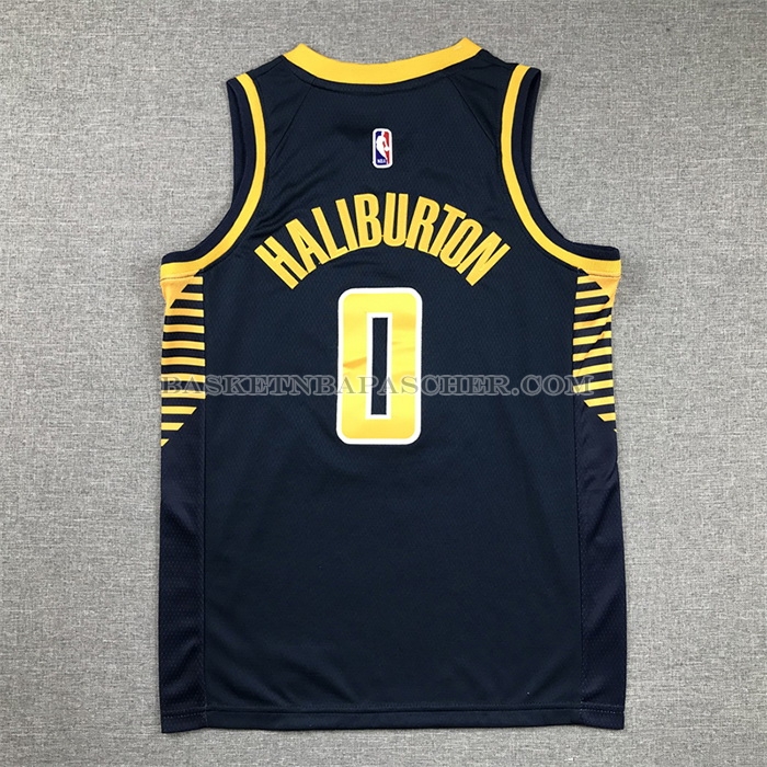 Maillot Enfant Indiana Pacers Tyrese Haliburton NO 0 Icon 2022-23 Bleu